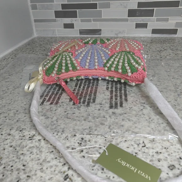 Vera Bradley Mini Roxbury Crescent Shoulder Bag (Cottage shells in Beaded) - Picture 7 of 10